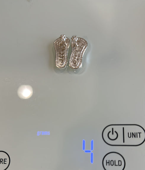 Pure Silver Paduka Small pair 4g